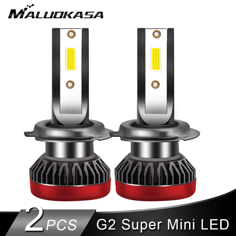 

2PCS H7 LED Mini Headlight Bulbs H1 LED H4 Hi-lo H8 H11 Car Fog Lamps HB3 HB4 Auto 12V 24V 50W/Pair 10000LM/Set