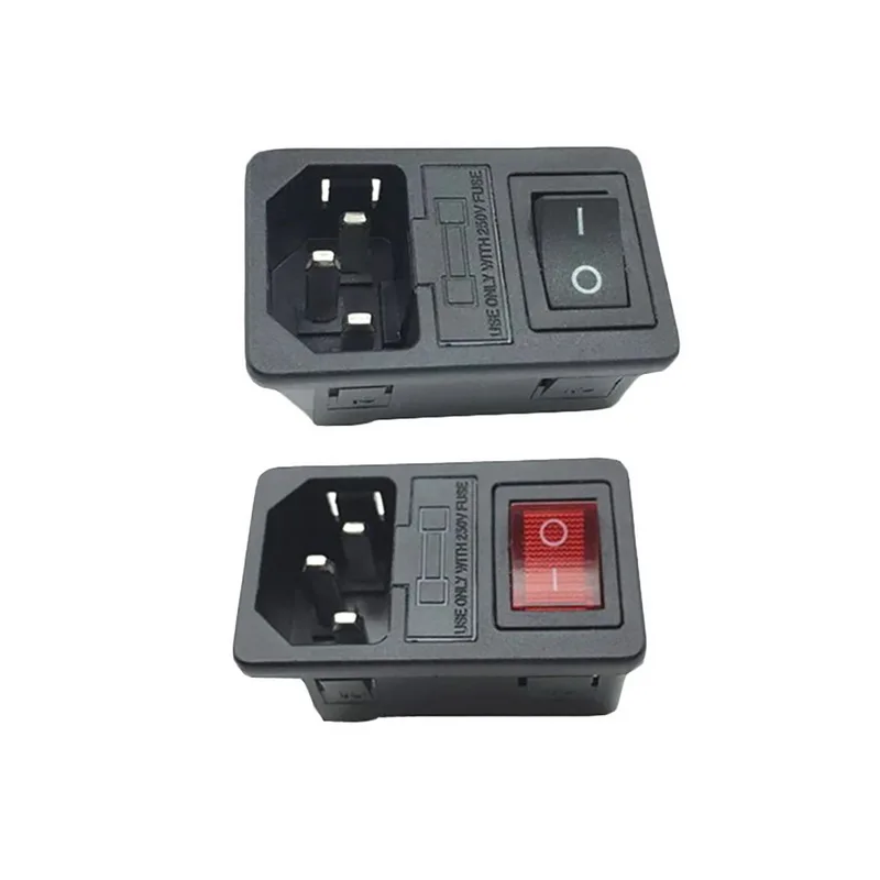 1PC 12V AC Socket And Switch Fuse DB Industrial Socket 3 In 1 Multi