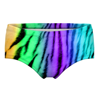 

LEIMOLIS Rainbow Leopard funny print sexy hot panties female kawaii Lovely underwear push up briefs women lingerie thongs