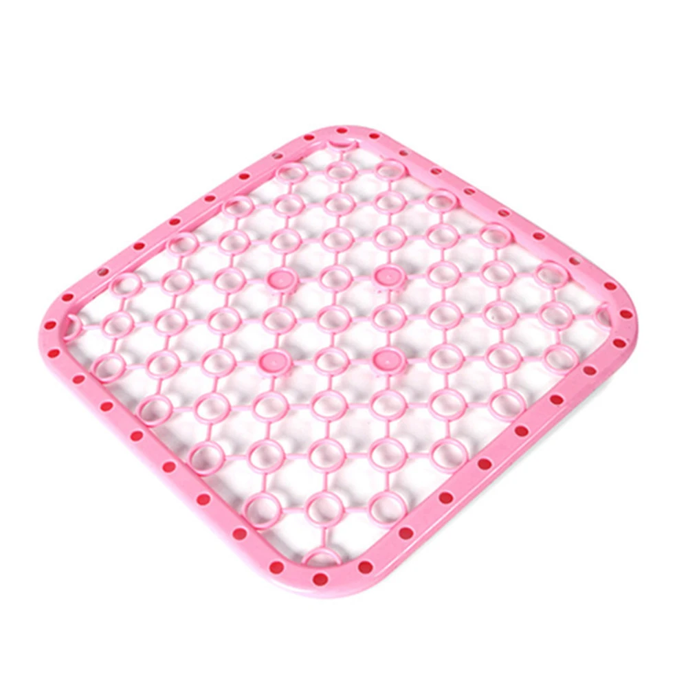 Многофункциональная настольная кухонная салфетка-подставка сушилка над раковиной дренажный коврик изоляционная прокладка - Цвет: Розовый