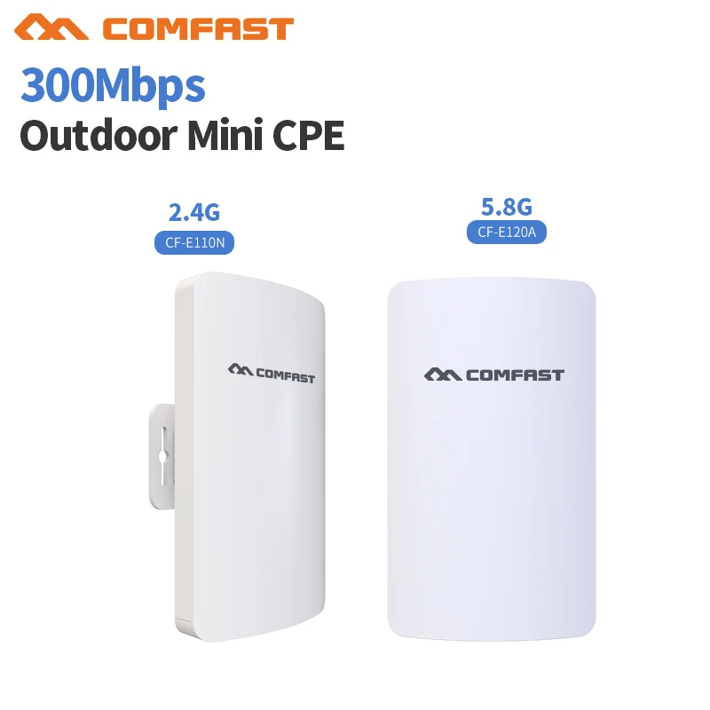 Prix Comfast Extérieure 2.4g 5.8g Mini Sans Fil Extender Répéteur AP 300 m Extérieure CPE Routeur Wifi Pont D accès point AP IP Cam projet