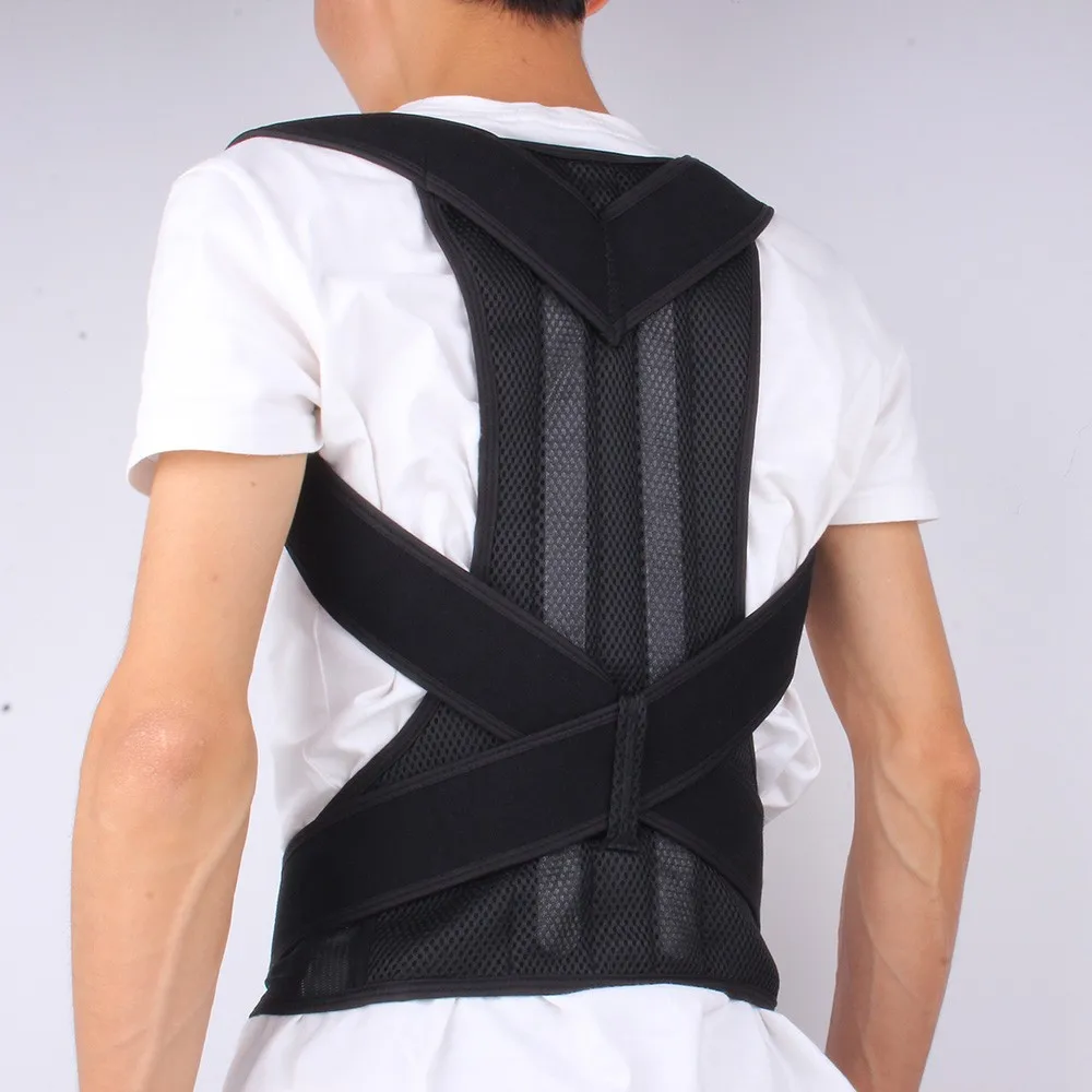 

Adjustable Back Posture Correction Shoulder Corrector Spine Back Lumbar Brace Support Anti-humpback Posture Correction Belt
