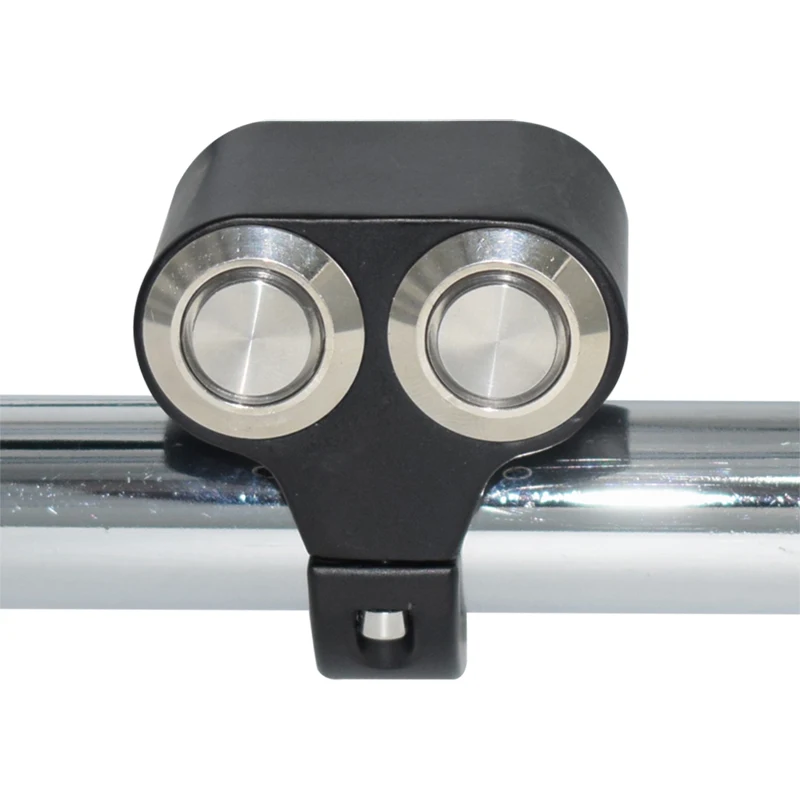 Interruptores de Montagem do Guiador da Motocicleta Alumínio com Luz em Fora Interruptor Farol Hazard Brake Fog Liga Indicadora 22mm 24mm 11 Chaves da motocicleta