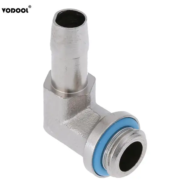 Modest 9mm OD Brass PC Water Cooling System Part G1/4 Thread 90 Degree Elbow Pipe Connector Computer Components Cooling Accessories