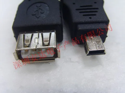 Бесплатная доставка для Mini 5pin USB родительский OTG адаптер отечественный плоский