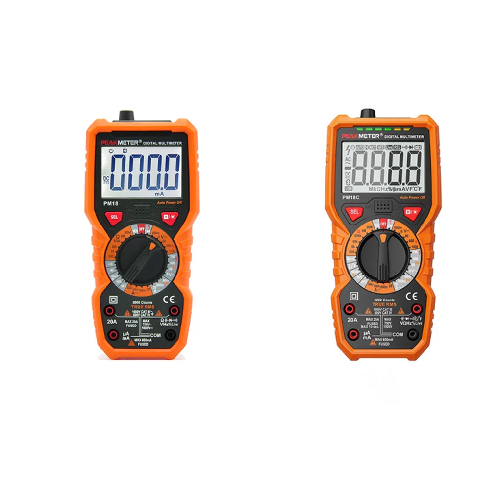 

Digital Multimeter Multimetro Voltage Tester Current Resistance Tester Capacitance Frequency Temperature hFE NCV Multimetre