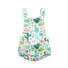 cactus romper baby boy