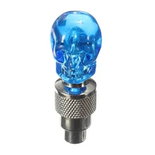2X Tapa de la Válvula del Neumático de la Rueda LED Lámpara de Luz para Bicicleta de La Motocicleta Del Coche, azul