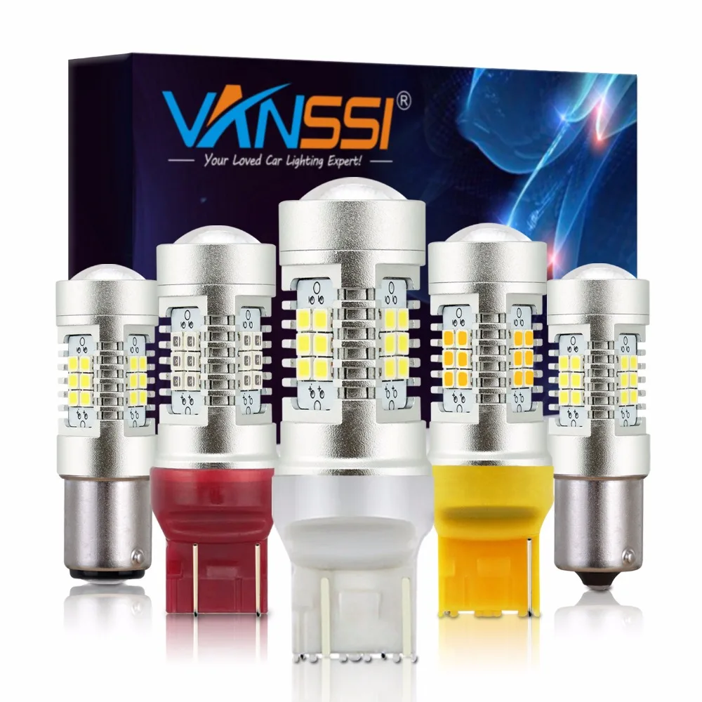 1 шт. светодиодный светильник для автомобиля T20 7440 W21W W21/5W 7443 1156 Ba15s P21W Bau15s PY21W 1157 Bay15d