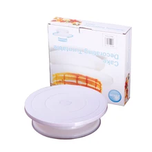 28 см пластиковая Поворотная тортовница для торта вращающаяся подставка для украшения торта противоскользящая круглая подставка для торта вращающаяся сковорода кухонные инструменты