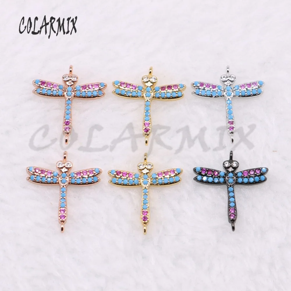 Fashion jewelry charms Micro pave jewelry charms wholesale zircon metal