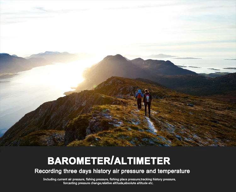 Sunroad fishing barometer watch FR720 single description photo 05