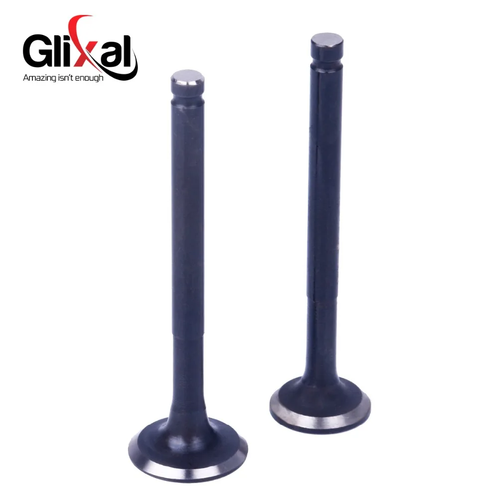 Glixal комплект впускных и выпускных клапанов для двигателя 139QMB 139QMA GY6 50cc 60cc 80cc 100cc