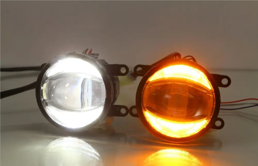 Best Offers Osmrk led fog lamp + daytime running light for ford explorer focus mondeo fiesta taurus mustang edge ecosport KA