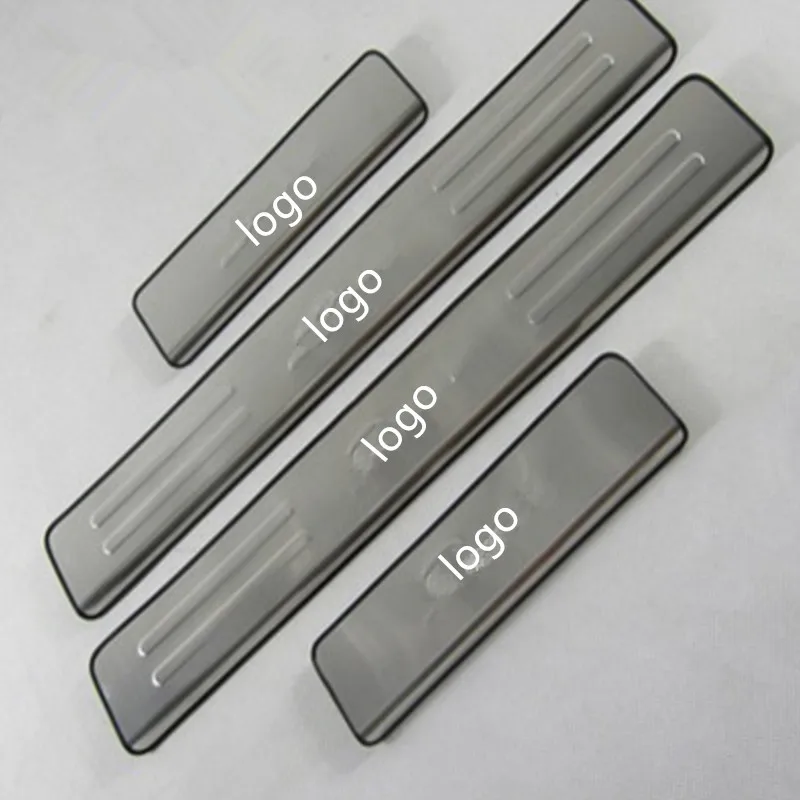 4PCS/SET for Fiat Bravo 2008 2012 wear plates stainless steel door