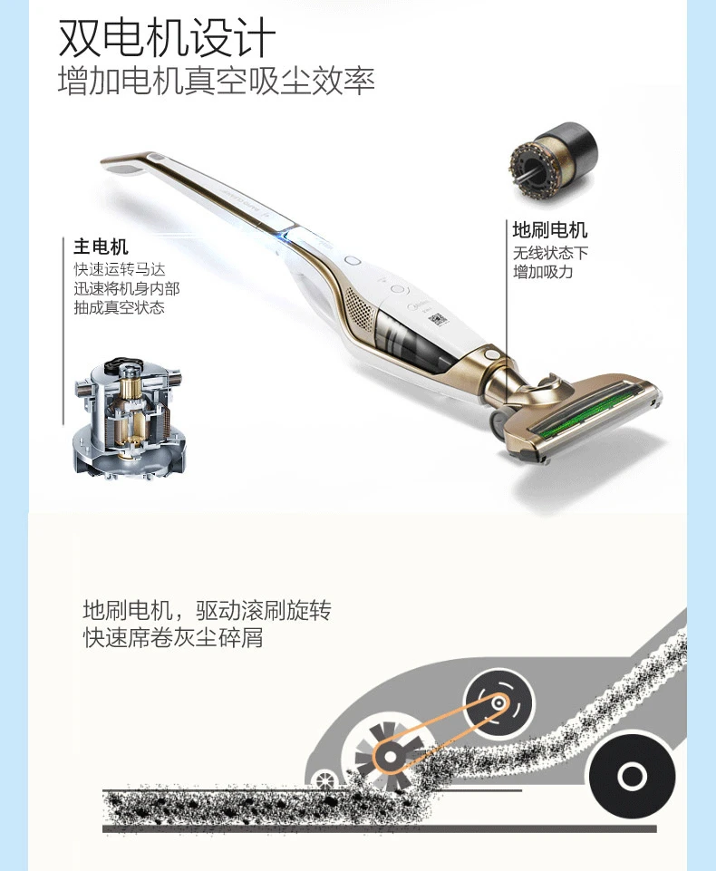Электрический 2 в 1 Беспроводной стороны провести пылесос дома вертикальной Mute чистке не поставляет U5-L021C бытовой автомобиля двойного