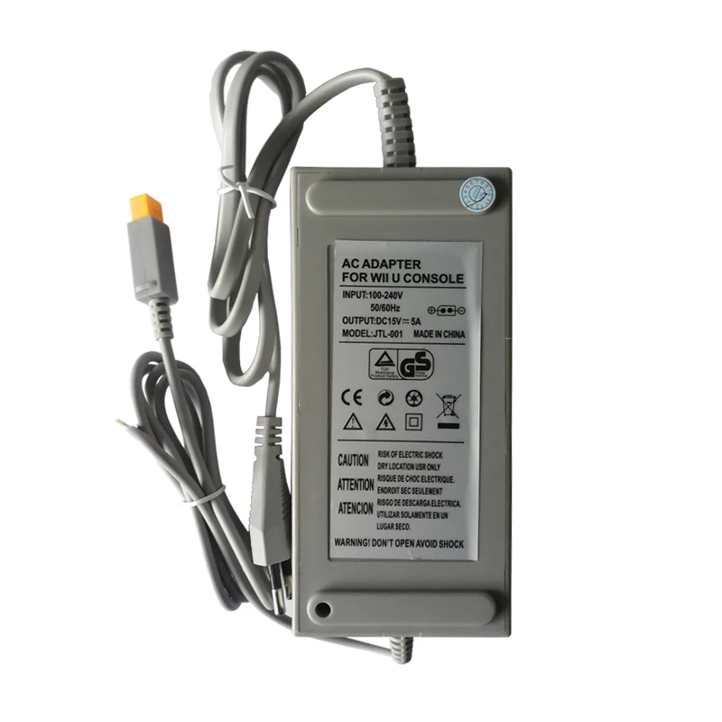 EU/US Plug Home Wall Power supply AC Adapter charger For Nintendo Wii U