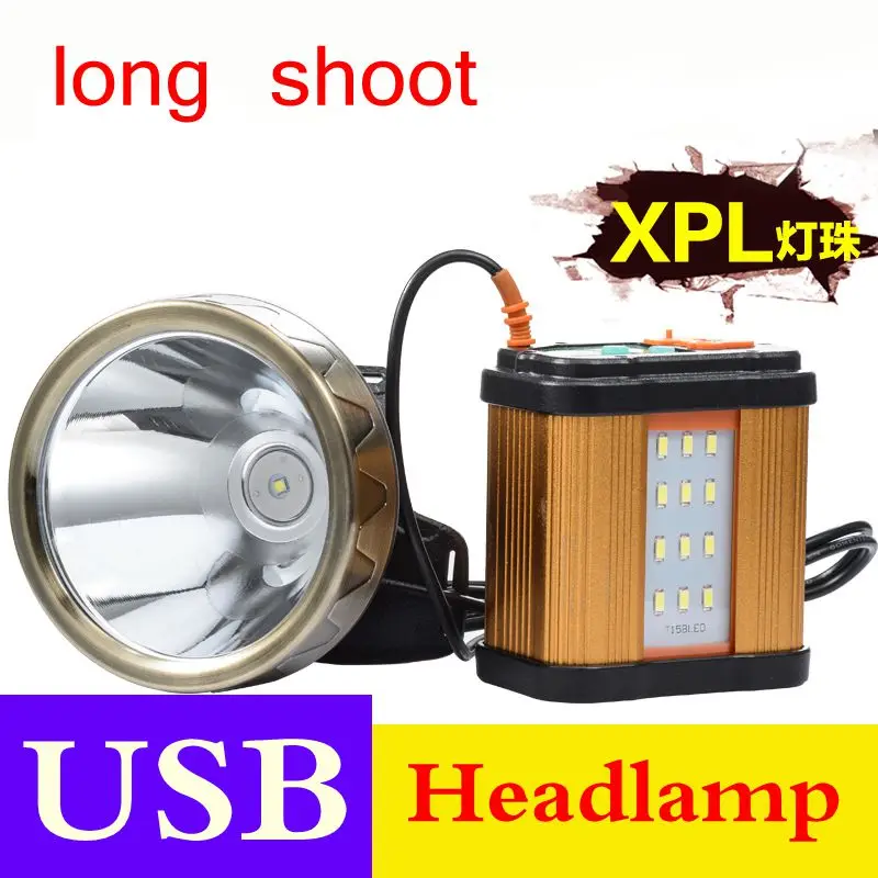 

2018 usb cree-xml xpg led spotlight headlamp superbright lantern torch rechargeable built-in lithium battery flashlight