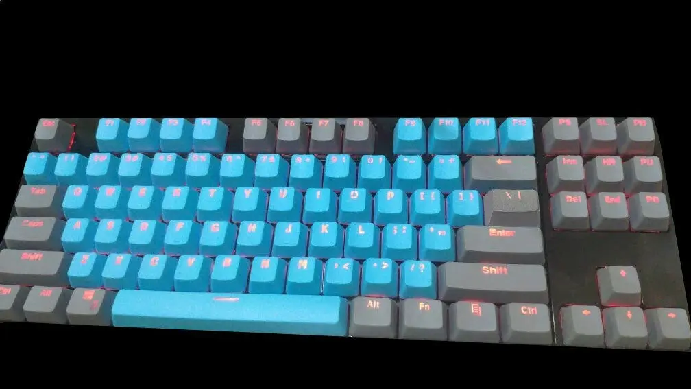 87 Keys 87//104 Keys Pulse PBT Translucent Backlit Keycap Keyset ANSI Layout OEM Profile for Cherry MX Mechanical Gaming Keyboard