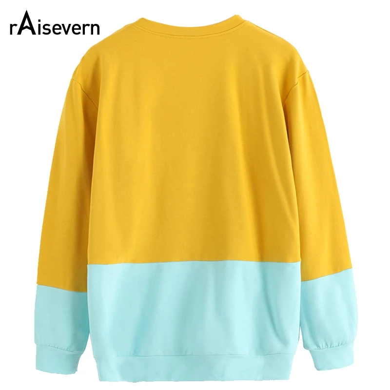  Raisevern Cute Black Cat Sweatshirt Contrasting 3D Sweatshirts Full Sleeve Cat Hoodies Girl Sweatsh