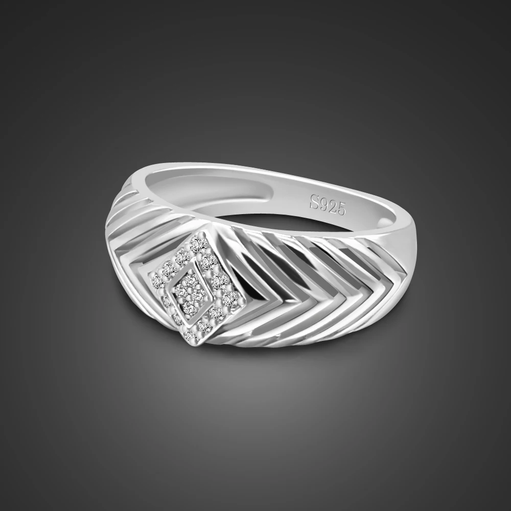 

Bohemian Style 925 Sterling Silver Ring for Women Zircon Mosaic Design Real Silver Ring 6-9# Anniversary Gift Female jewelry