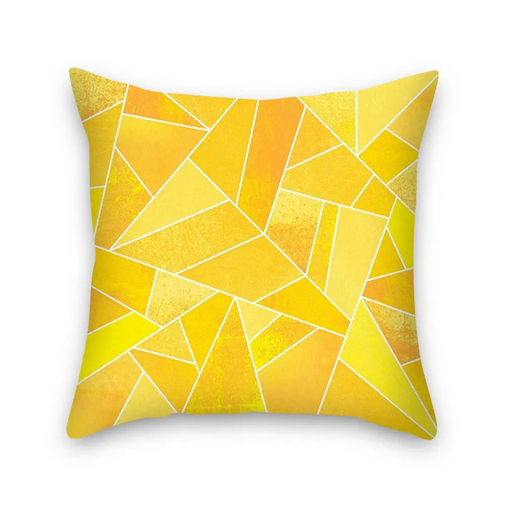 45x45 см, желтый полосатый чехол для подушки с геометрическим рисунком, наволочка для подушки с принтом, наволочка для подушки, чехол для спальни, офиса