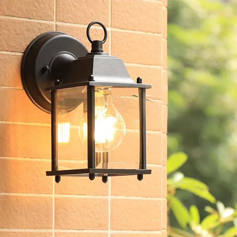 

HAWBERRYLED outdoor waterproof European creative coffee shop wall lamp retro light bulb American indoor stairwell corridor light