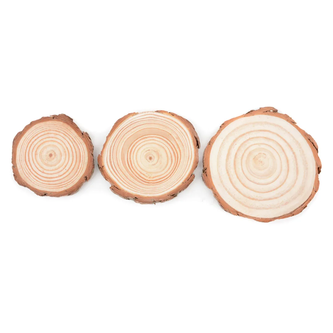 Natural Wooden Slice Cup Mat Coaster Tea Coffee Mug Drinks Round Holder Random