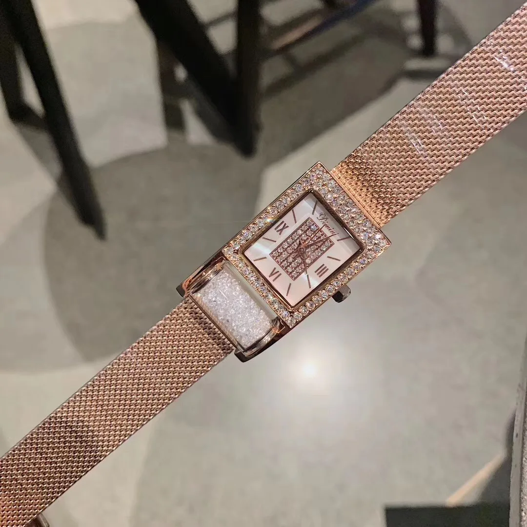Nobre Roxo Cristais Milanese Pulseira Relógios para
