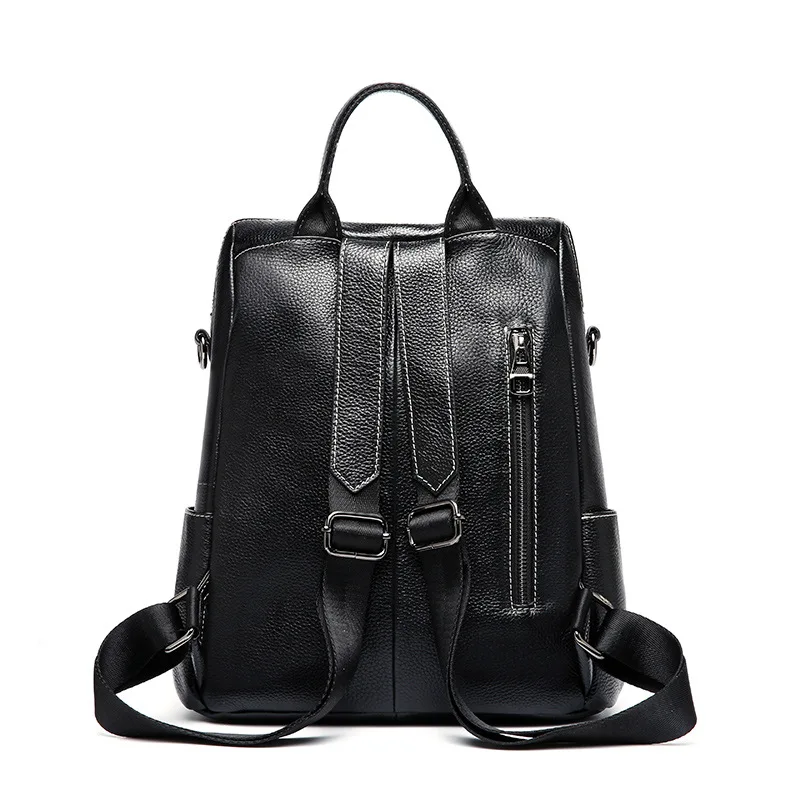 Noir Véritable Capacité Tendance Sac Dames Casual Dos Mode Femmes Grande De Sacs Bandoulière Cuir À Nouvelles En w7IU0apqnx
