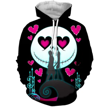 

Jack And Sally Nightmare Before Christmas 3d Printed Men Women Hoodie Casual Sweatshirt Tracksuit Unisex Pullover Streetwear