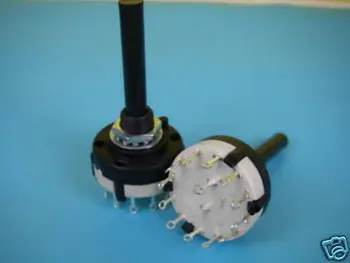 

2 Pole 6 Position 2P6T Solder Lug ROTARY SWITCH 2P6L 50