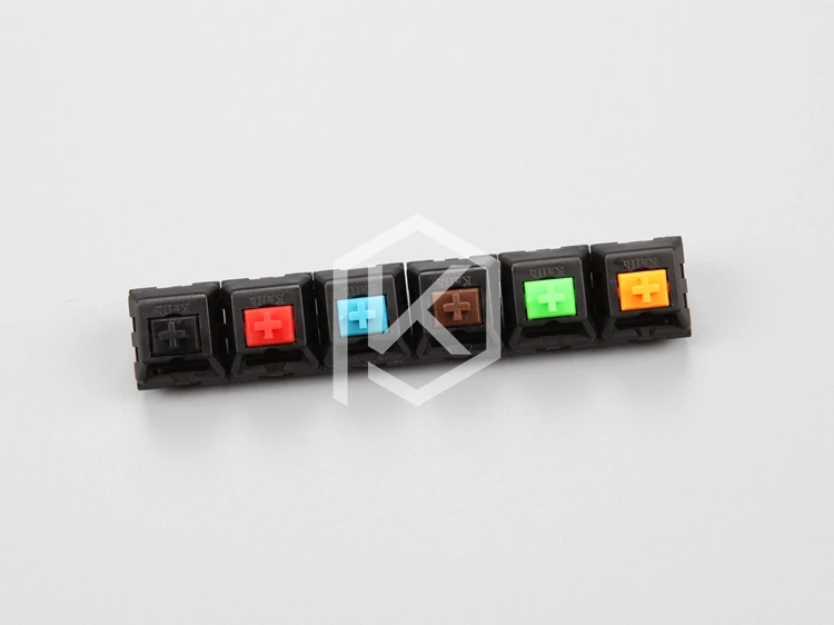 Переключатель kailh 3pin синяя красная черная коричневая зеленая оранжевая для