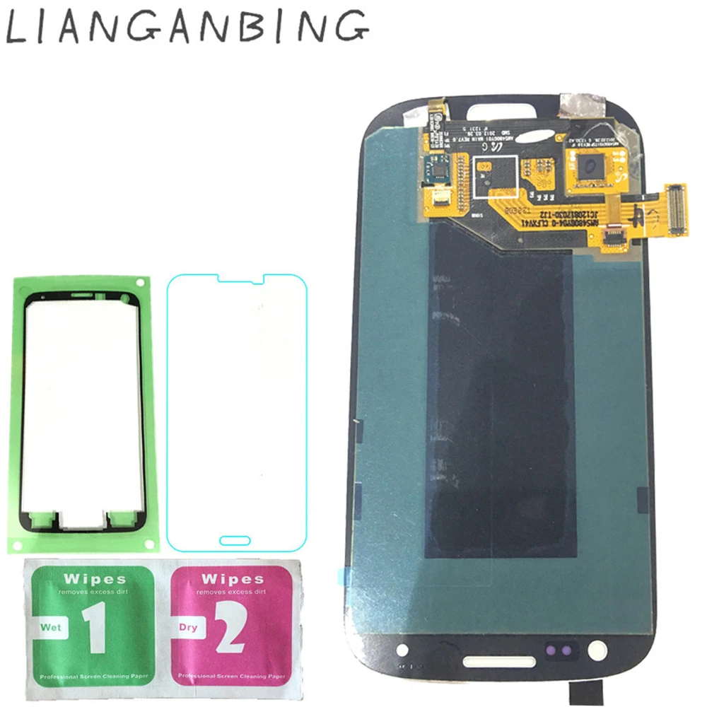 

New Super AMOLED LCD S III S3 i9300 i9300i i9301 Display 100% Tested Working Touch Screen Assembly For Samsung Galaxy s3 lcd