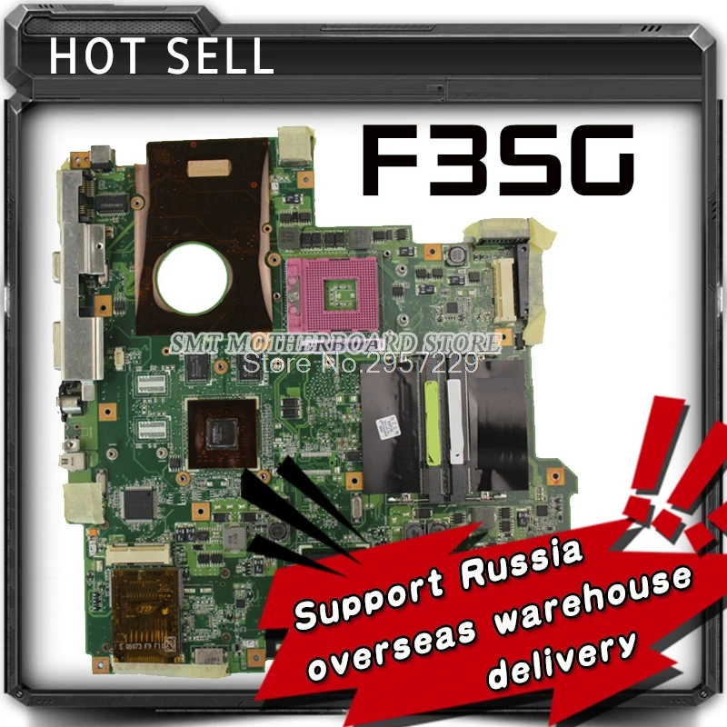 كمبيوتر محمول اللوحة الأم ل ASUS F3S F3SC F3SV F3SG F3SC X52S اللوحة اختبار 100% موافق 4 * الذاكرة