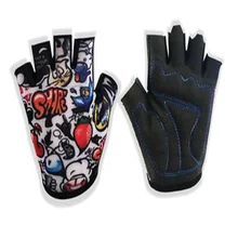 Summer Anti-slip children bicycle gloves in half finger