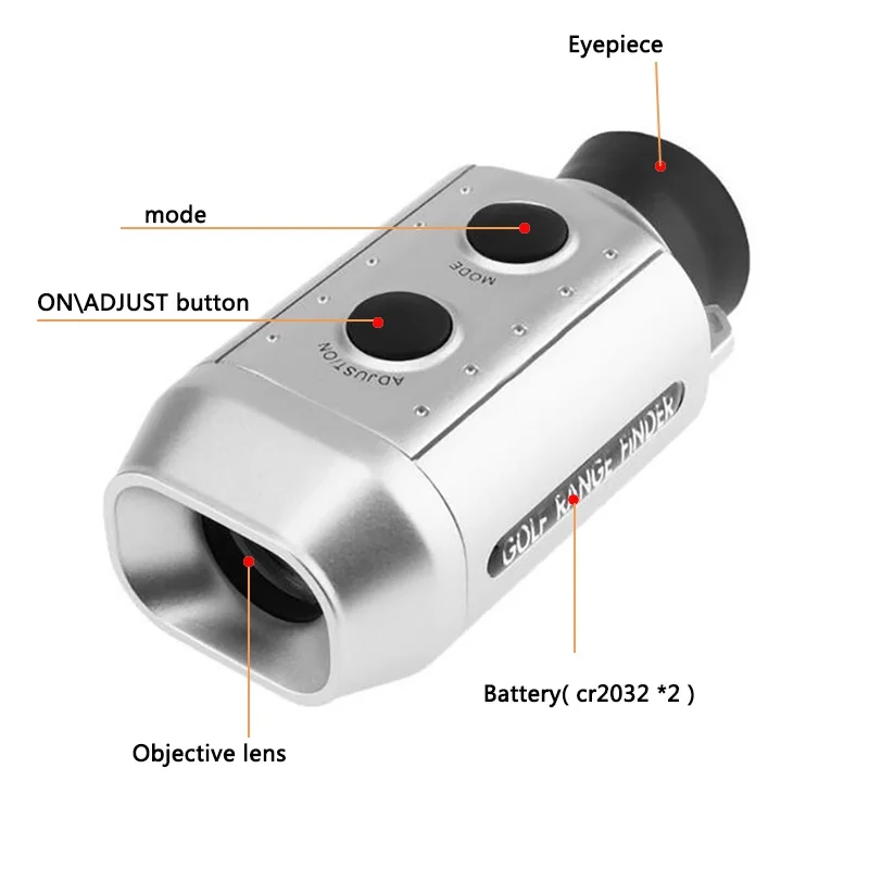 Диапазон дальномера для гольфа портативный 7X цифровой дальномер для гольфа легкий дальномер для гольфа аксессуары
