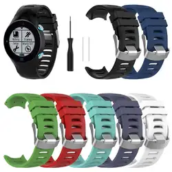 Новый Сменный ремешок для часов Garmin Forerunner 610 Смарт-часы ремешок резиновый ремешок для часов черный Высокое качество силиконовый браслет