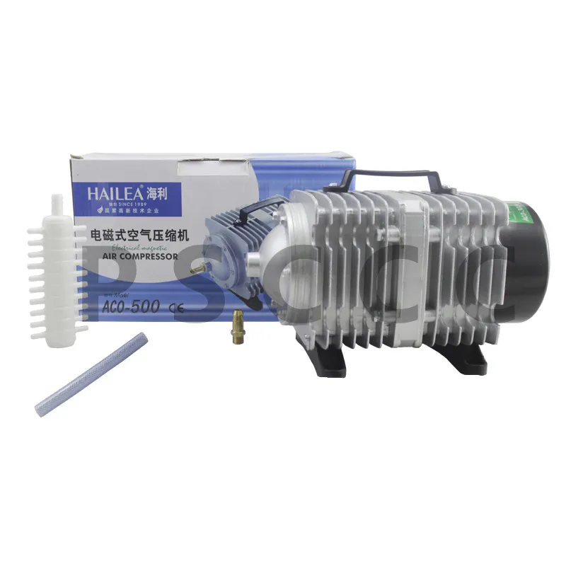 500 Вт Hailea ACO-500 воздушный компрессор-аквариумный воздушный насос-AC Oxyen Air pum для аквариума 420л/мин Hailea ACO500 Электрический насос