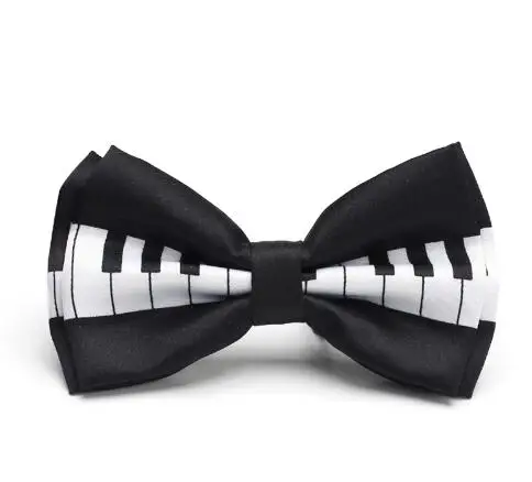 5 шт./партия, модный белый музыкальный галстук для нот, черный галстук-бабочка для мужчин, смокинг в стиле унисекс вечерний галстук-бабочка, новинка, изысканные аксессуары