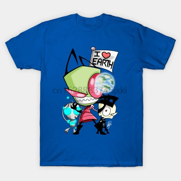 

Men Short sleeve tshirt Invader Invader Zim T Shirt Women t-shirt