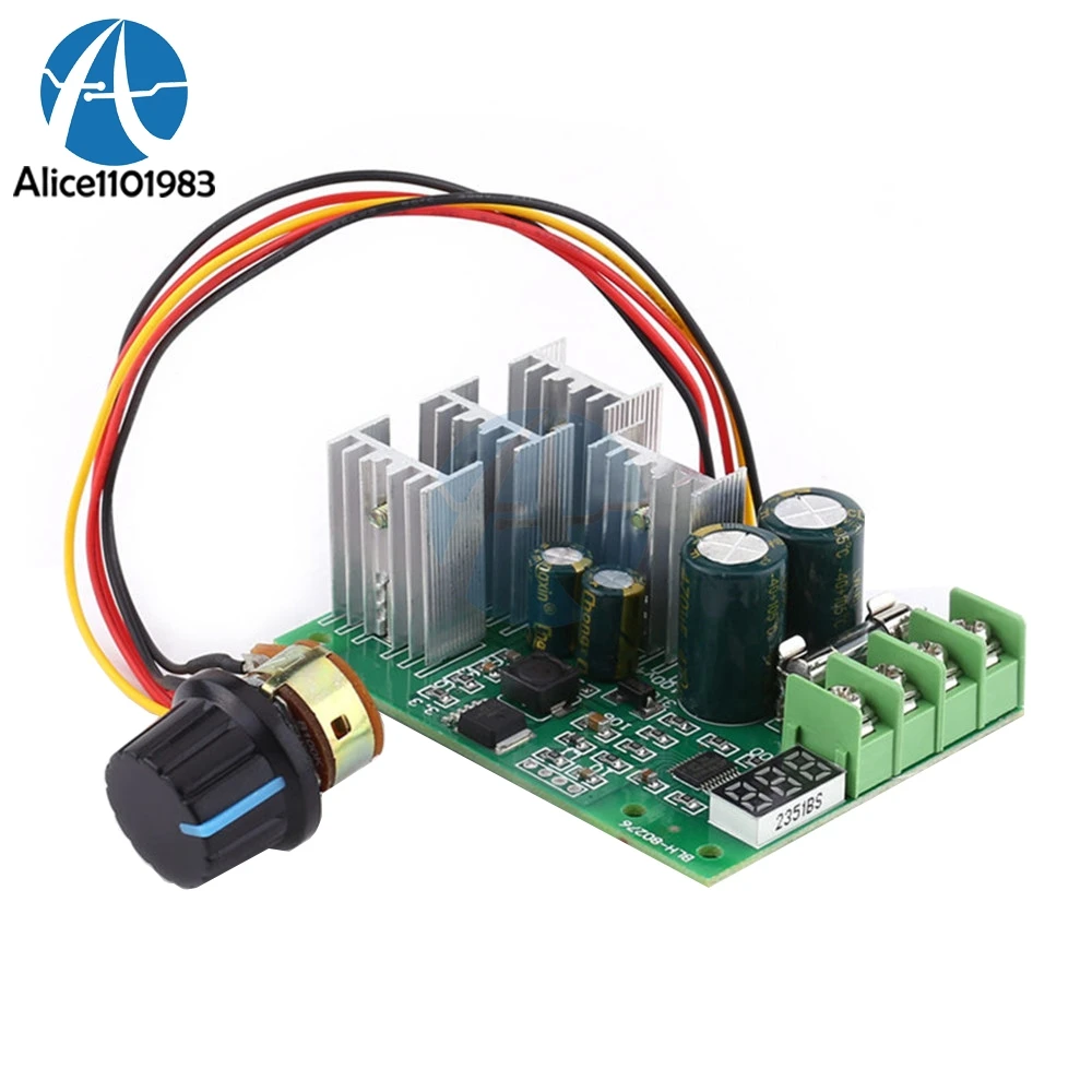 

30A PWM DC Motor Speed Controller Module Dimmer Current Regulator Digital Display DC6-60V Control Board Regulating Current