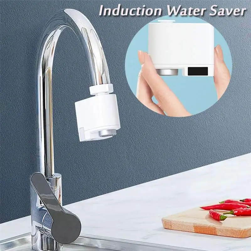 

Original Induction Water Saver Overflow Smart Faucet Sensor Infrared Water Energy Saving Device Kitchen Nozzle Tap for Xiaomi
