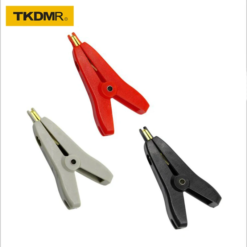 1set 1M//3.3ft Alligator Kelvin Clip to Banana Plug SMD Silicon Test Cable Lead