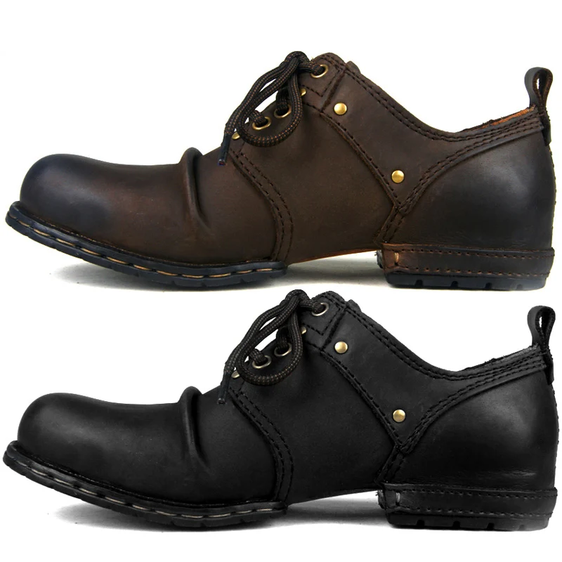 Британский стиль; Новинка года; модные роскошные ботинки из натуральной кожи; популярная мужская Рабочая обувь; Мужские модельные ботинки; обувь в деловом стиле; EU3844