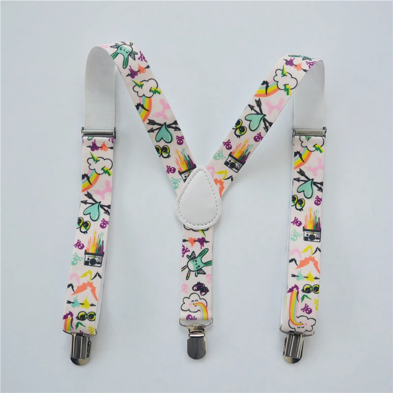 Kids Suspenders Baby Boys And Girls Suspenders Clip on Y Back Braces