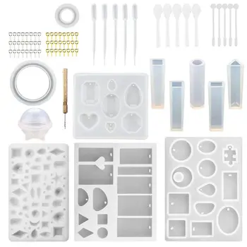 

1 Set Silicone Mold DIY Epoxy Resin Tools Handmade Jewelry Making Cake Decoration Crafts Crystal Clasp Pin Mix Stick Accessories