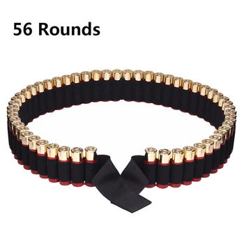 

Tactical 56 Buttstock Ammo Holder Belt Hunting Airsoft Ammo Holder Belt Shot Gun Shell Bandolier Waist Bullet Cartridges Holster
