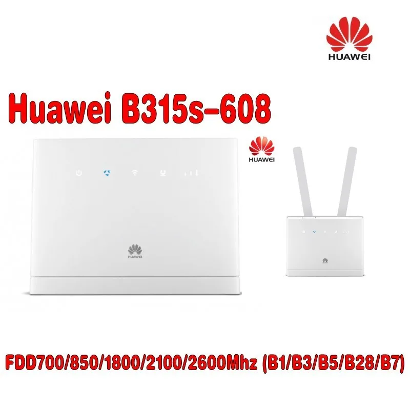 (+ 4G антенна 2 шт.) разблокированный Huawei B315 B315s 608 LTE FDD 700/850/1800/2100 Mhz|unlocked huawei|huawei b315b315