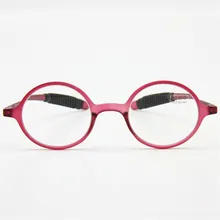 Гибкие TR90 ретро очки для чтения, круглая оправа Небьющийся Карманный считыватель, Geek NERD очки пресбиопии, поставляется с мягкий чехол